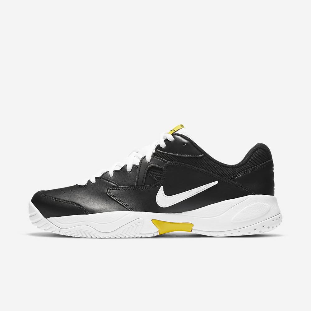 Chaussure De Tennis Nike NikeCourt Lite 2 Noir 1206-758 Black/Speed Yellow/White Homme | HDP-57765409